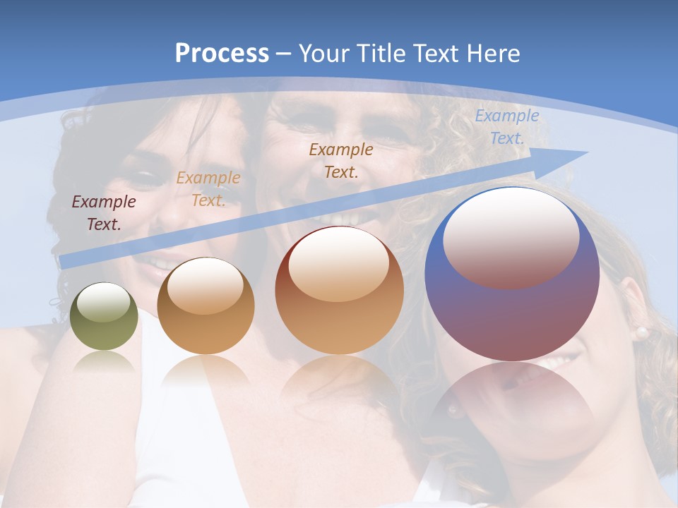 A Woman And Two Children Are Smiling For The Camera PowerPoint Template