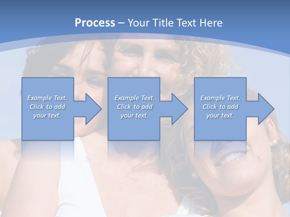 A Woman And Two Children Are Smiling For The Camera PowerPoint Template