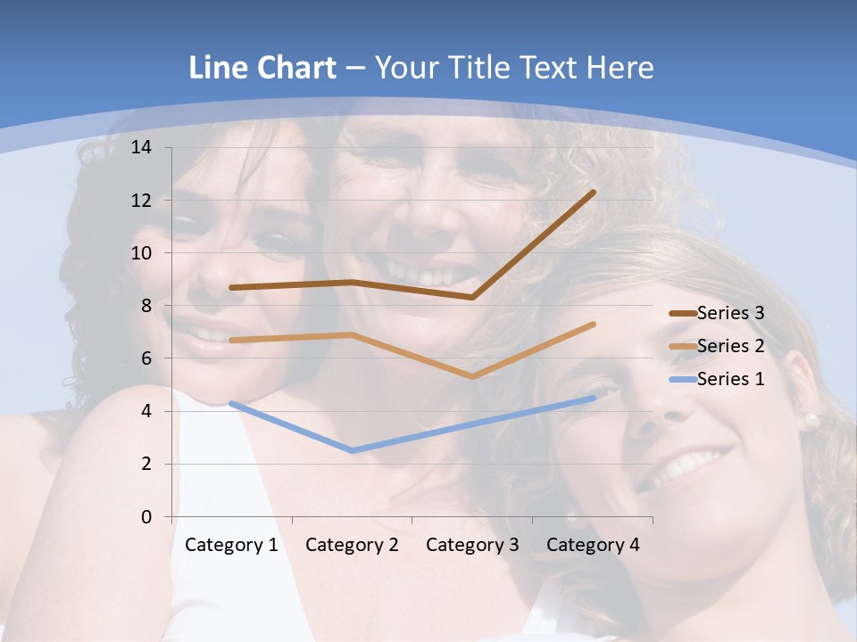 A Woman And Two Children Are Smiling For The Camera PowerPoint Template