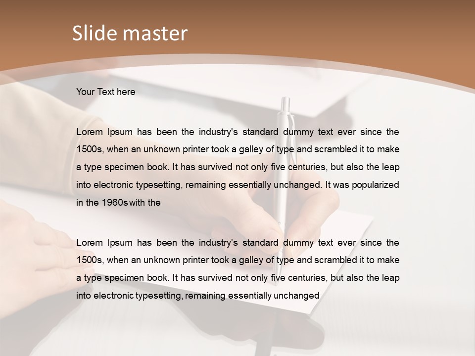 Dachshund On White Background PowerPoint Template