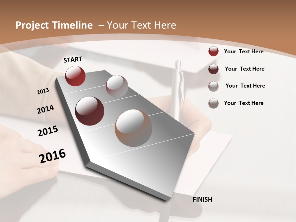 Dachshund On White Background PowerPoint Template