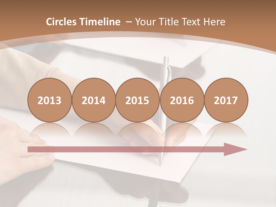 Dachshund On White Background PowerPoint Template