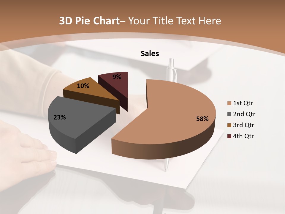 Dachshund On White Background PowerPoint Template