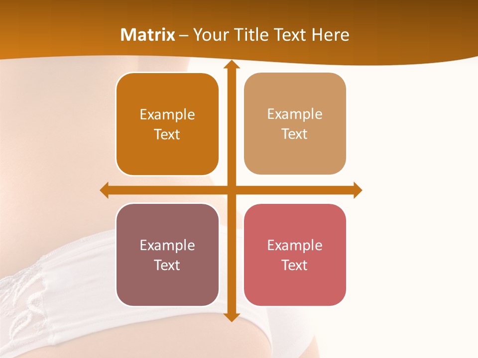 Sexy Woman In Lingerie On The White Background PowerPoint Template