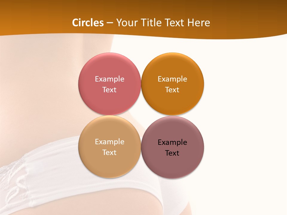 Sexy Woman In Lingerie On The White Background PowerPoint Template