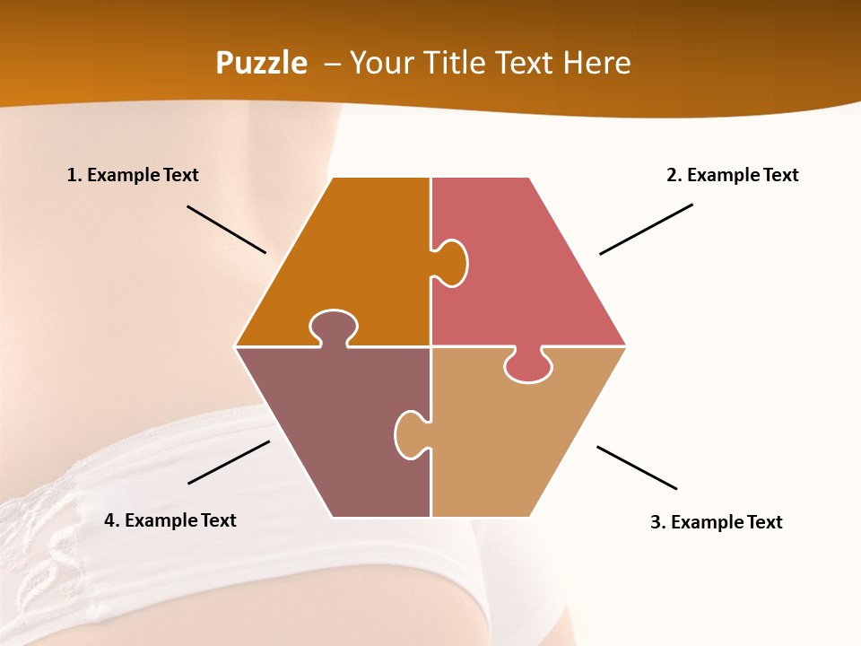 Sexy Woman In Lingerie On The White Background PowerPoint Template