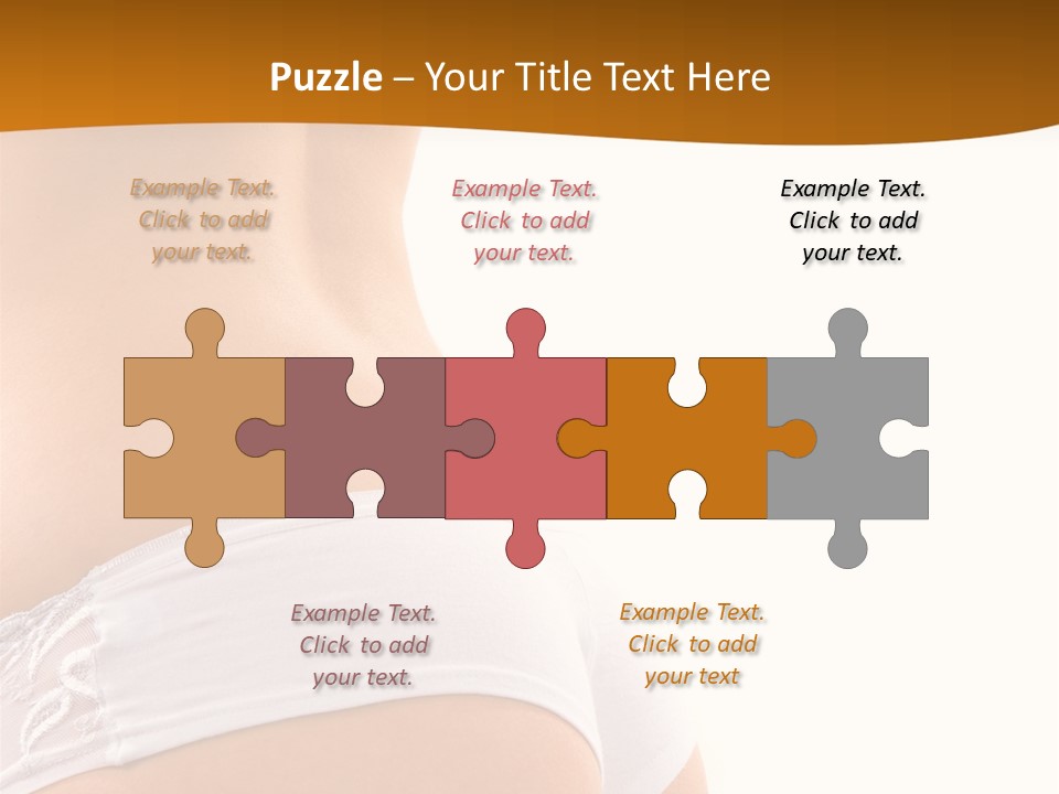 Sexy Woman In Lingerie On The White Background PowerPoint Template