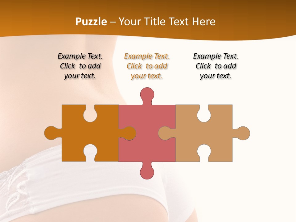 Sexy Woman In Lingerie On The White Background PowerPoint Template