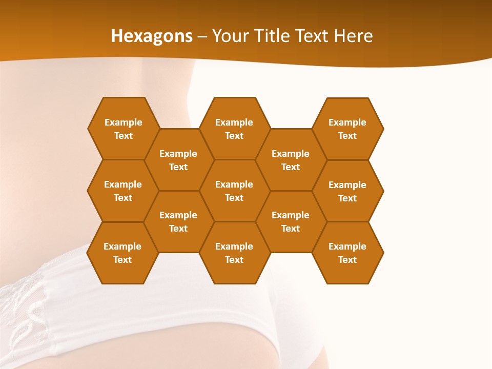 Sexy Woman In Lingerie On The White Background PowerPoint Template