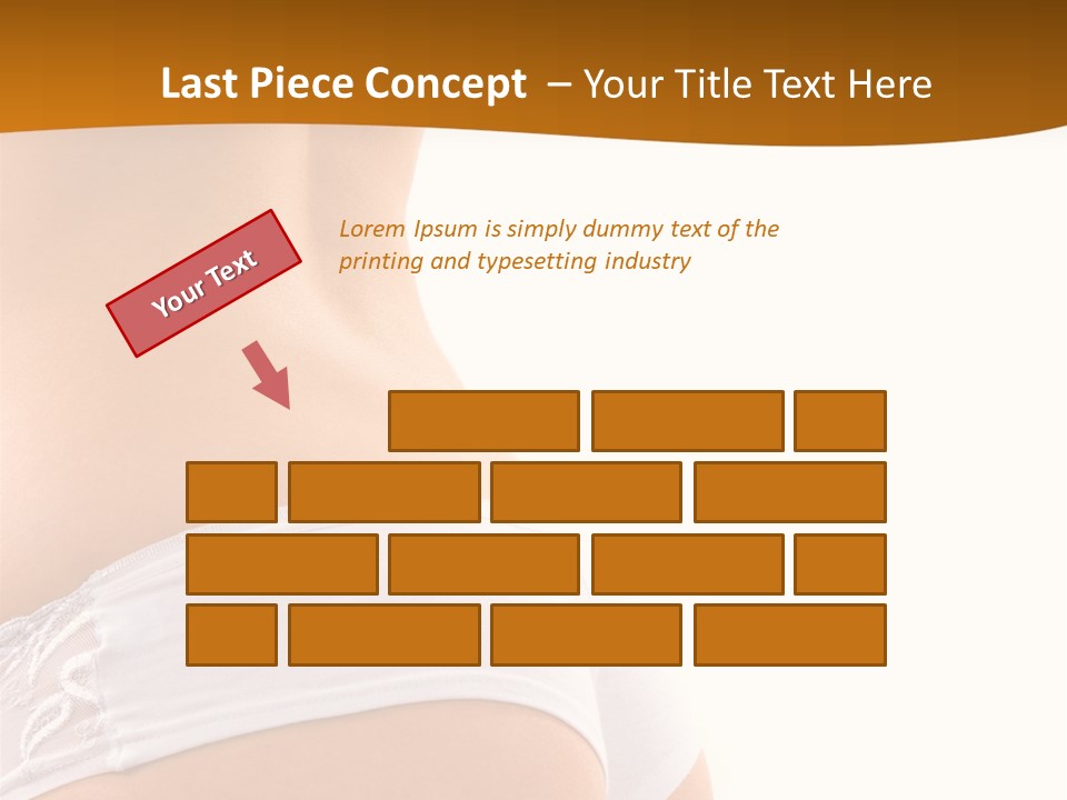 Sexy Woman In Lingerie On The White Background PowerPoint Template