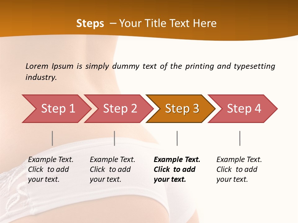 Sexy Woman In Lingerie On The White Background PowerPoint Template