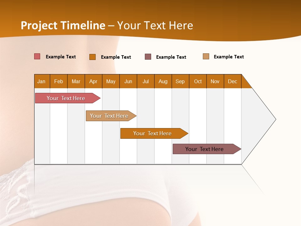 Sexy Woman In Lingerie On The White Background PowerPoint Template