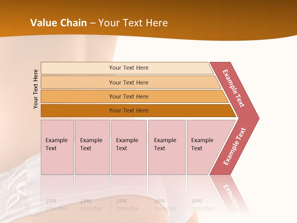 Sexy Woman In Lingerie On The White Background PowerPoint Template