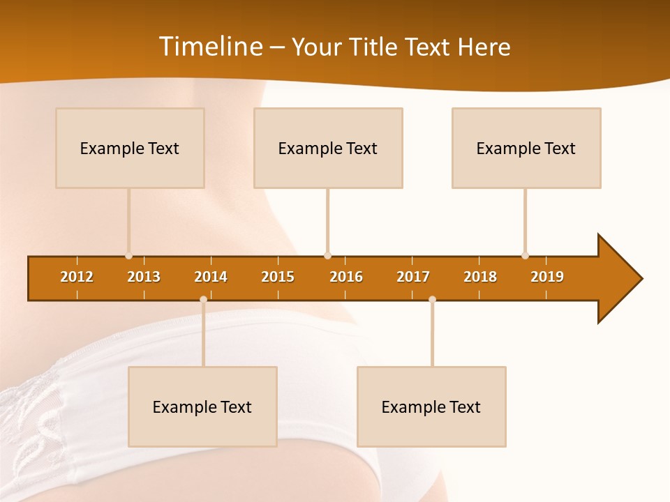 Sexy Woman In Lingerie On The White Background PowerPoint Template