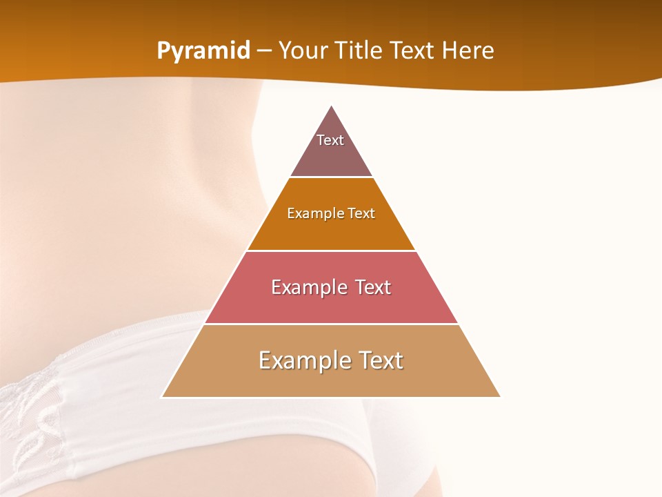 Sexy Woman In Lingerie On The White Background PowerPoint Template