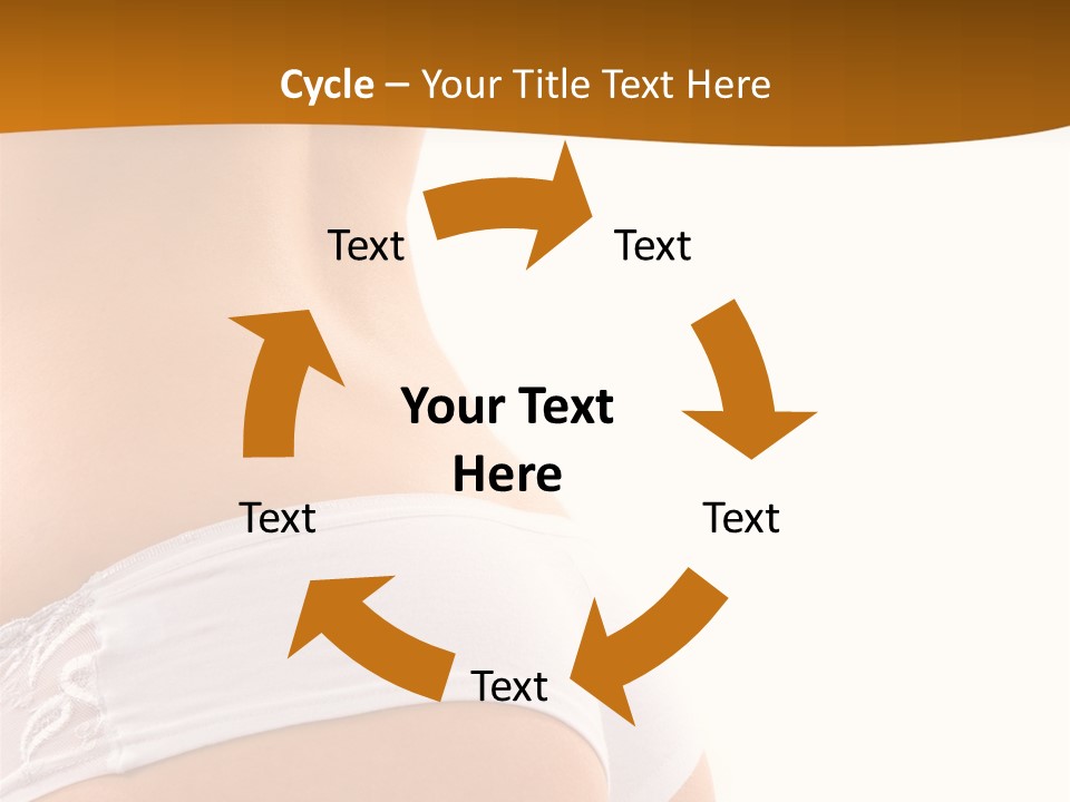 Sexy Woman In Lingerie On The White Background PowerPoint Template