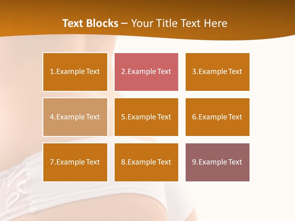 Sexy Woman In Lingerie On The White Background PowerPoint Template