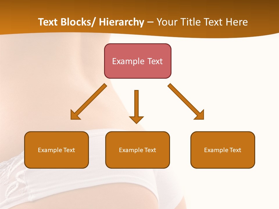 Sexy Woman In Lingerie On The White Background PowerPoint Template