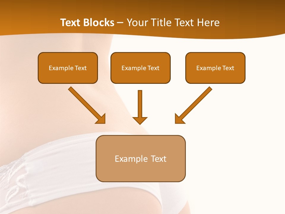 Sexy Woman In Lingerie On The White Background PowerPoint Template