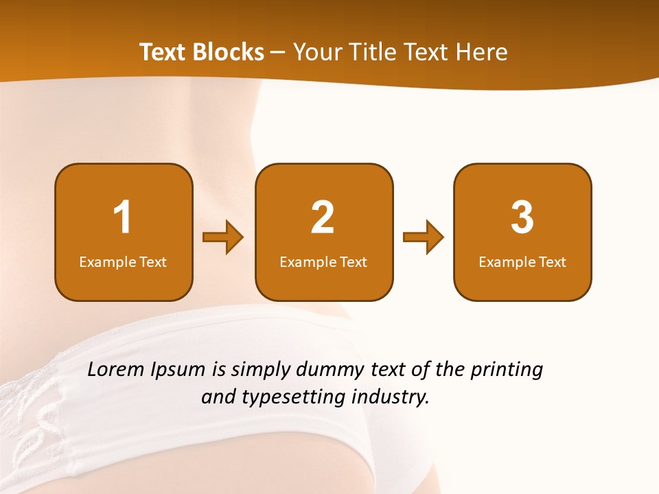 Sexy Woman In Lingerie On The White Background PowerPoint Template