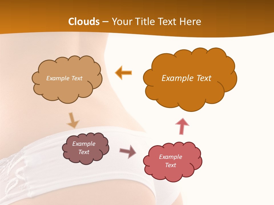 Sexy Woman In Lingerie On The White Background PowerPoint Template