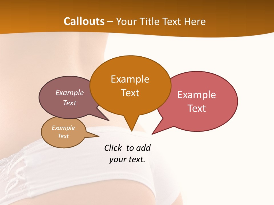 Sexy Woman In Lingerie On The White Background PowerPoint Template