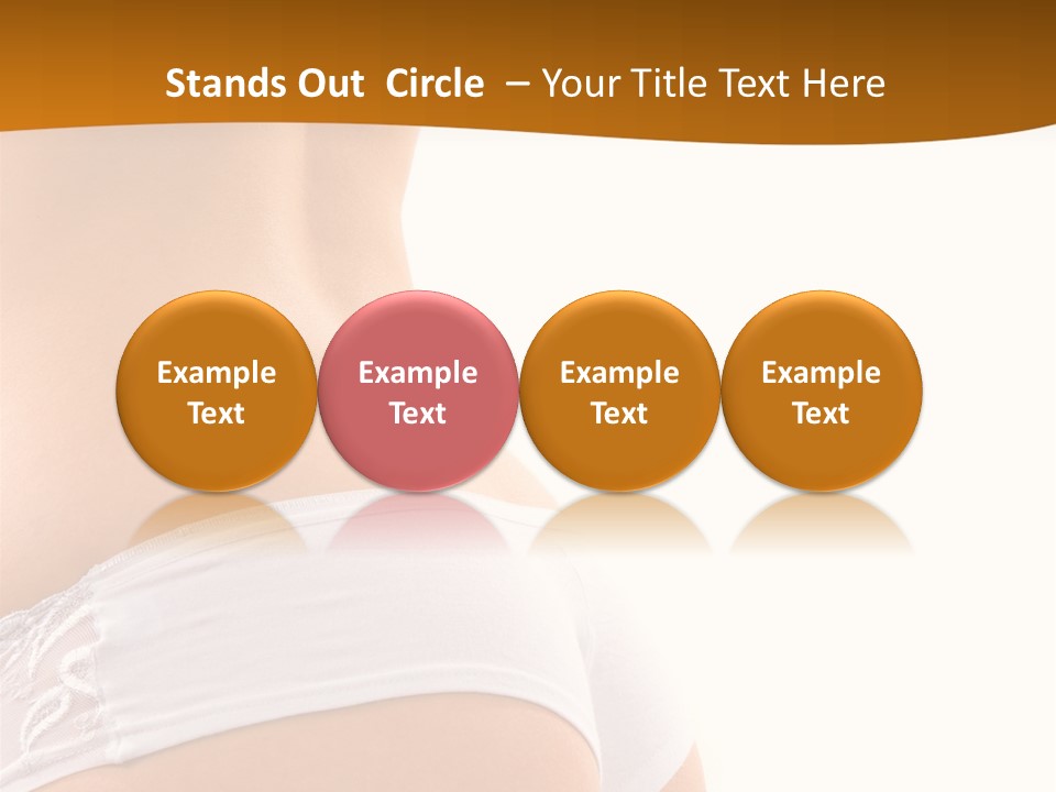 Sexy Woman In Lingerie On The White Background PowerPoint Template