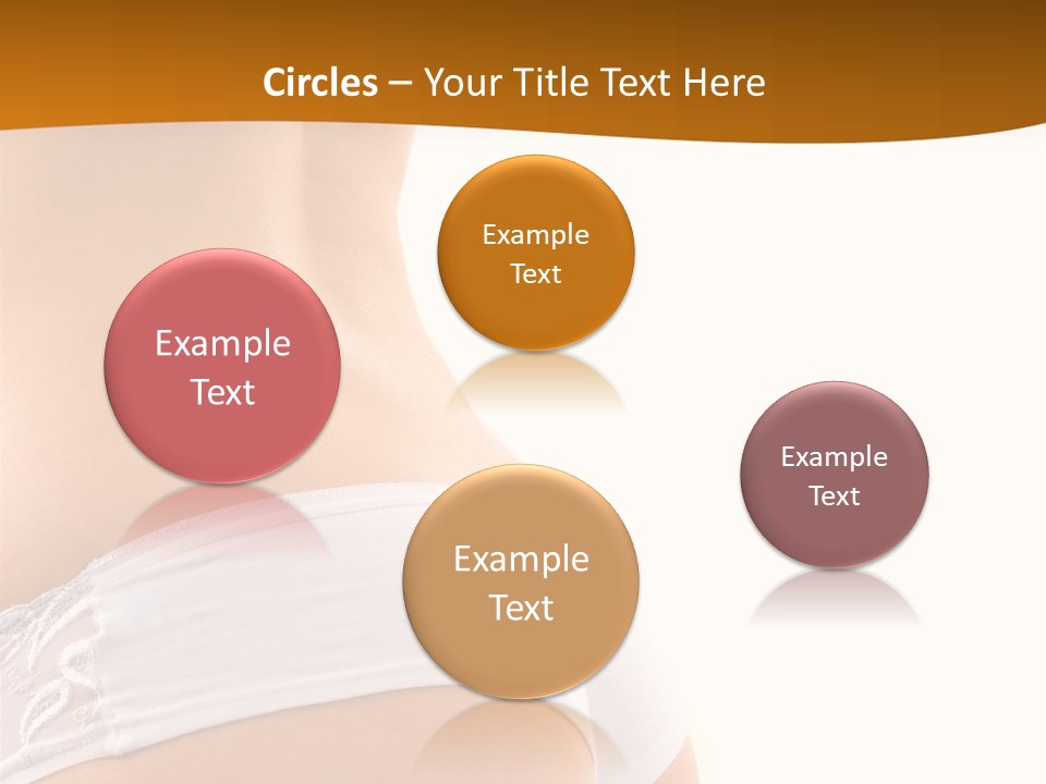 Sexy Woman In Lingerie On The White Background PowerPoint Template