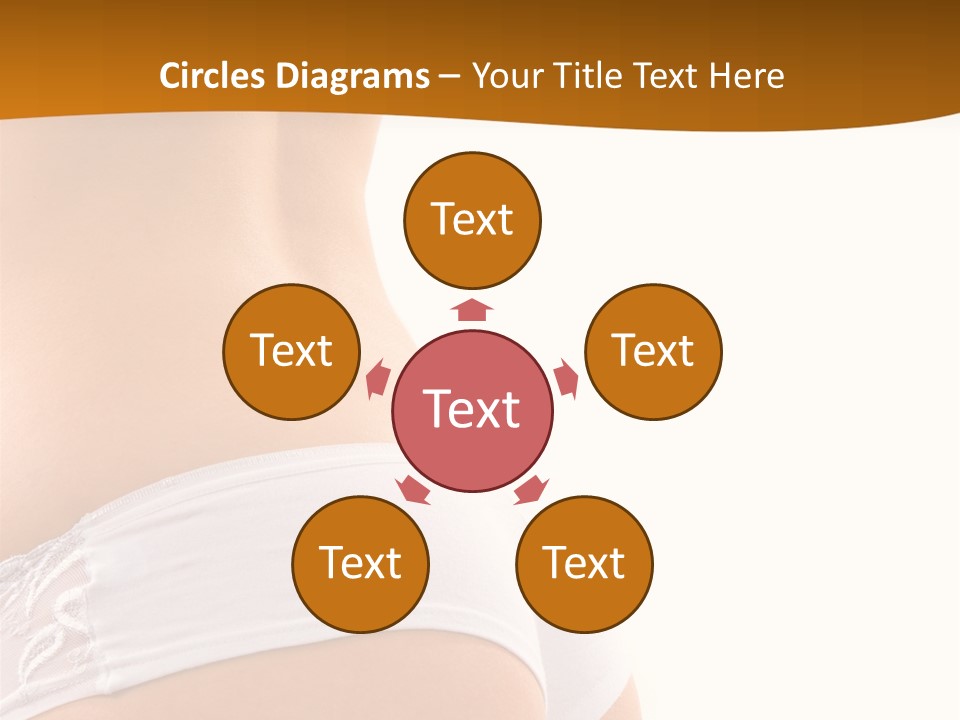 Sexy Woman In Lingerie On The White Background PowerPoint Template