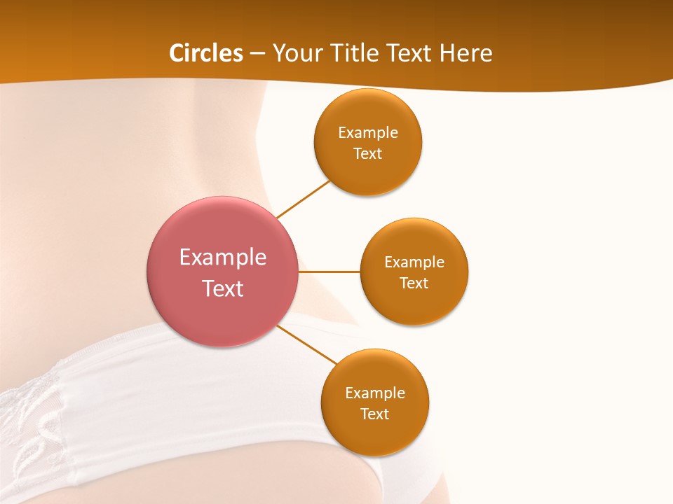 Sexy Woman In Lingerie On The White Background PowerPoint Template