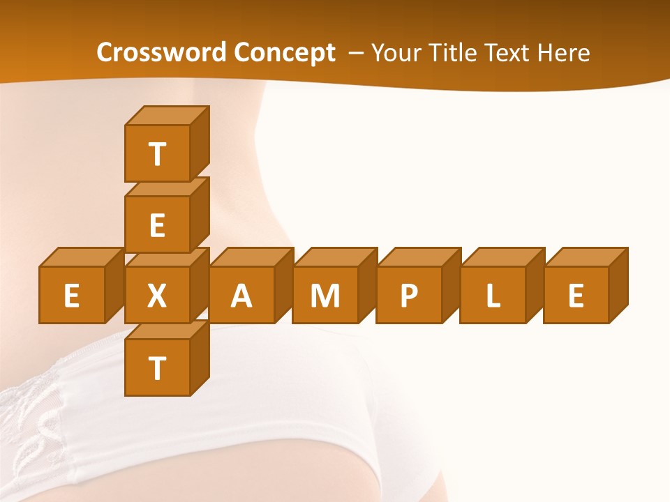 Sexy Woman In Lingerie On The White Background PowerPoint Template