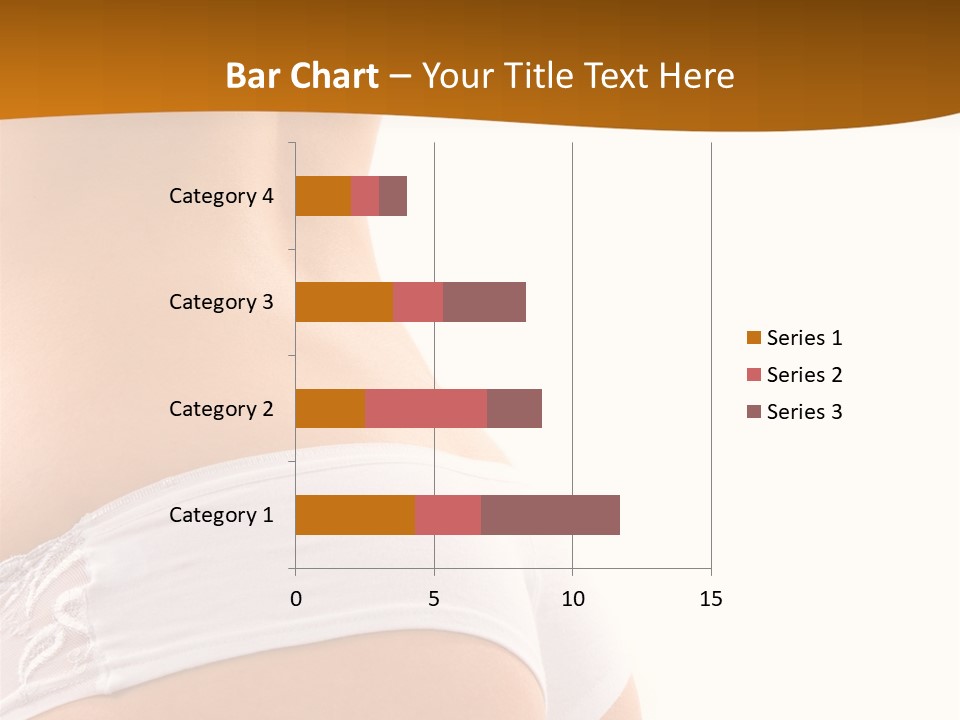 Sexy Woman In Lingerie On The White Background PowerPoint Template