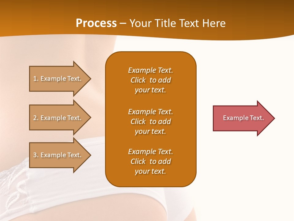 Sexy Woman In Lingerie On The White Background PowerPoint Template