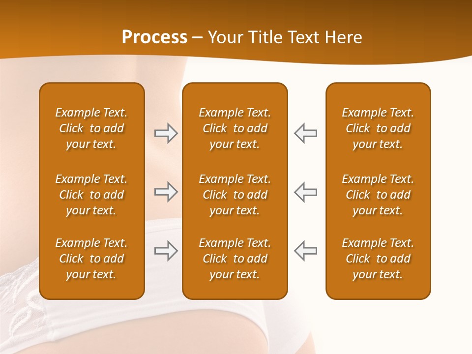 Sexy Woman In Lingerie On The White Background PowerPoint Template