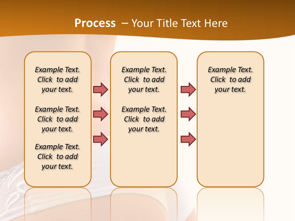 Sexy Woman In Lingerie On The White Background PowerPoint Template