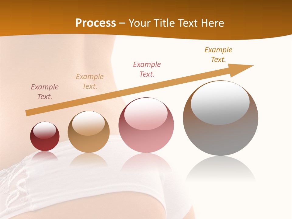 Sexy Woman In Lingerie On The White Background PowerPoint Template