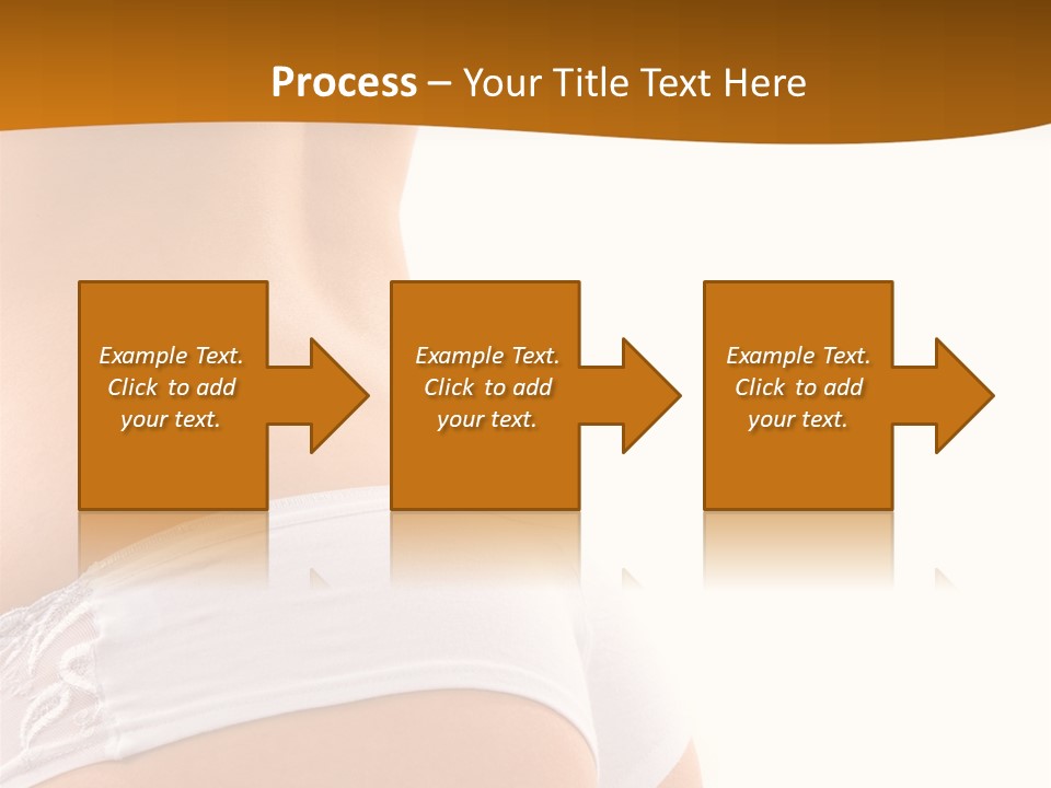 Sexy Woman In Lingerie On The White Background PowerPoint Template