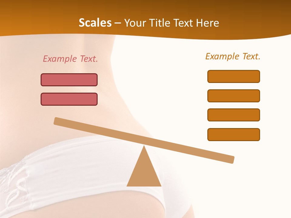 Sexy Woman In Lingerie On The White Background PowerPoint Template