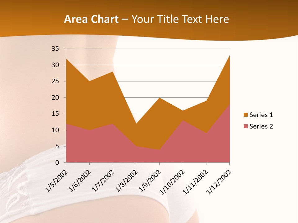 Sexy Woman In Lingerie On The White Background PowerPoint Template