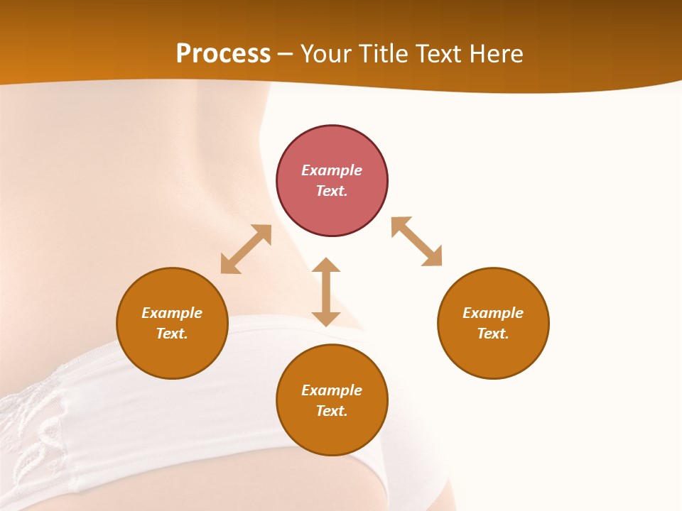 Sexy Woman In Lingerie On The White Background PowerPoint Template