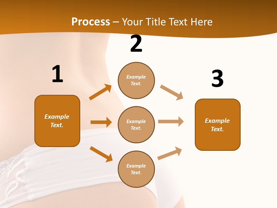 Sexy Woman In Lingerie On The White Background PowerPoint Template