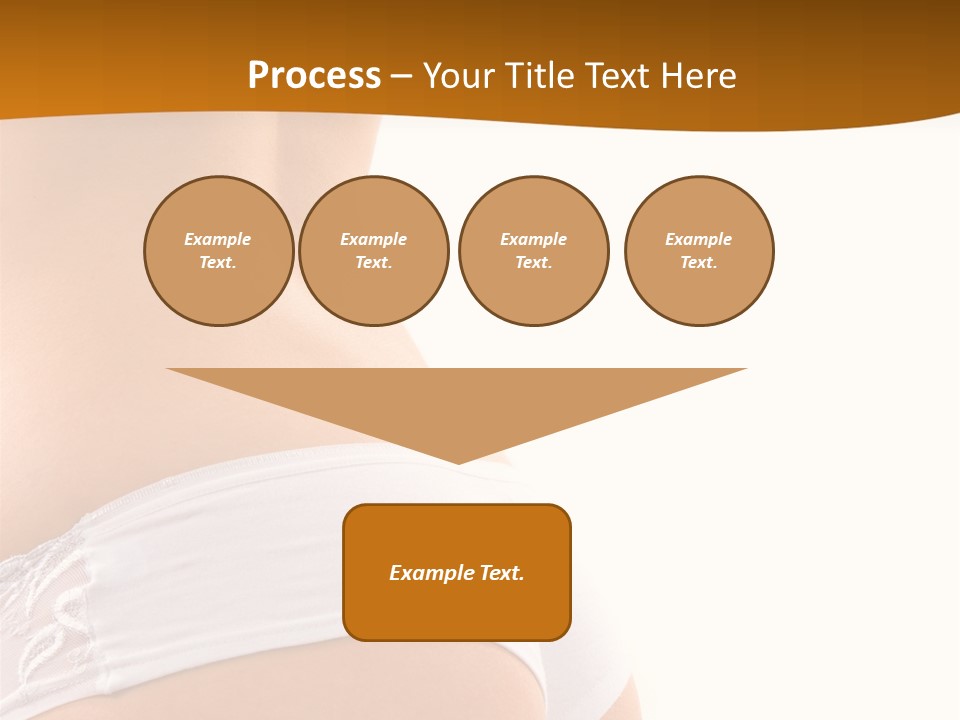 Sexy Woman In Lingerie On The White Background PowerPoint Template