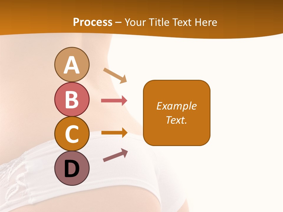 Sexy Woman In Lingerie On The White Background PowerPoint Template