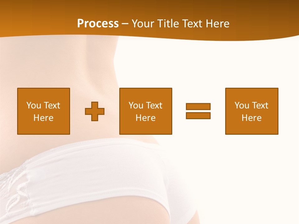 Sexy Woman In Lingerie On The White Background PowerPoint Template