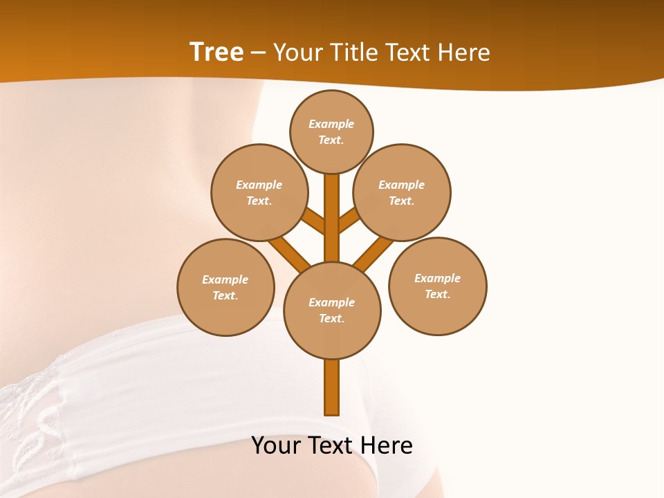 Sexy Woman In Lingerie On The White Background PowerPoint Template