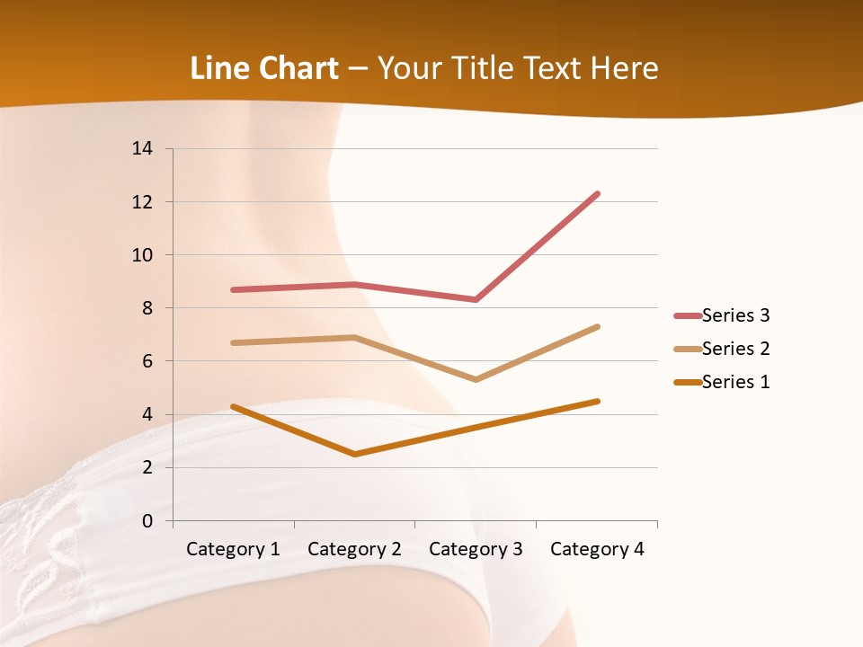 Sexy Woman In Lingerie On The White Background PowerPoint Template