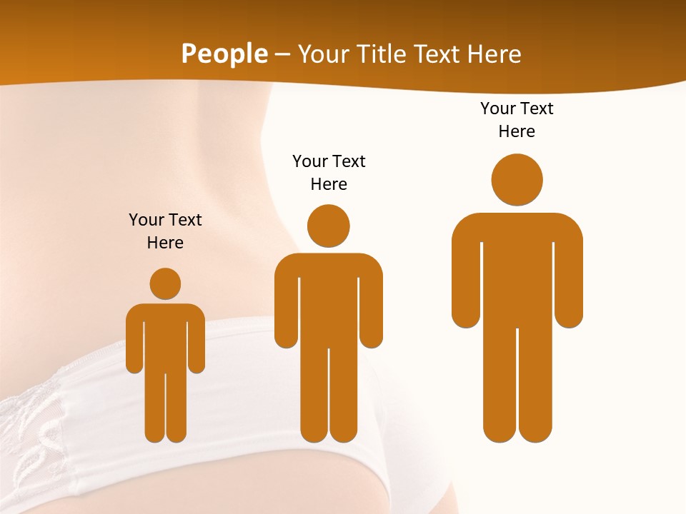 Sexy Woman In Lingerie On The White Background PowerPoint Template