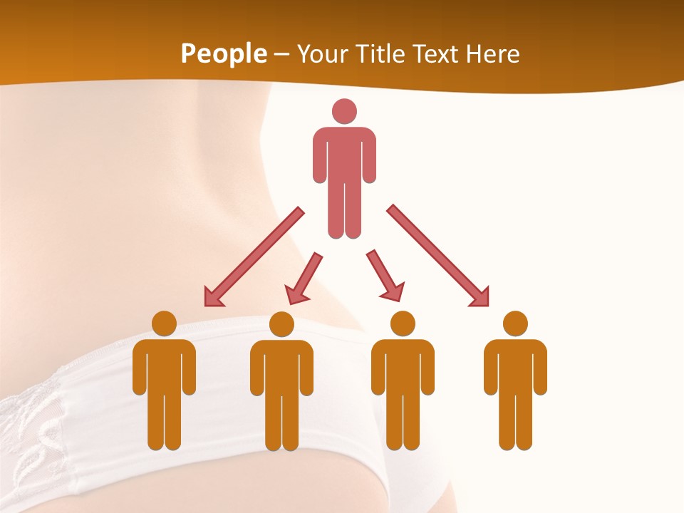 Sexy Woman In Lingerie On The White Background PowerPoint Template