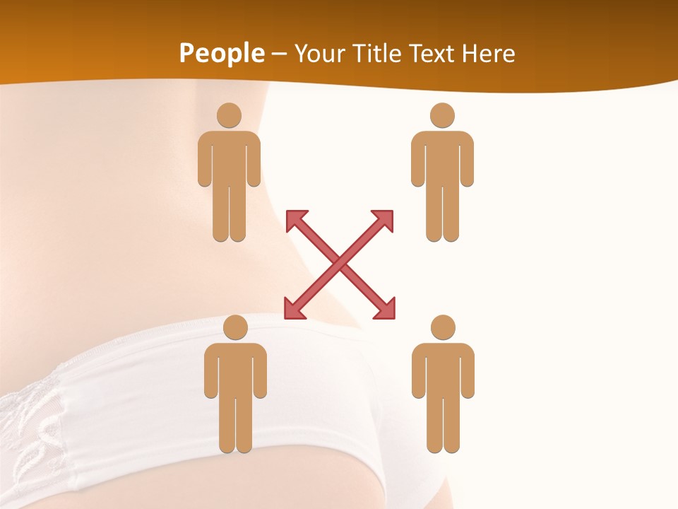 Sexy Woman In Lingerie On The White Background PowerPoint Template