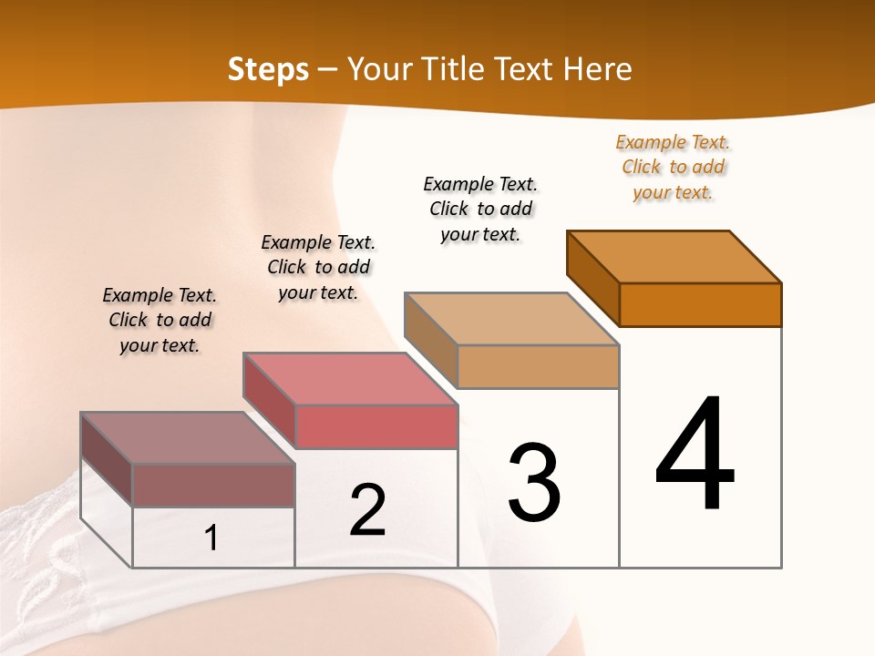 Sexy Woman In Lingerie On The White Background PowerPoint Template